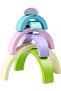 Wooden Stacker Blocks, Educational Stacking Toy for S (One Size)