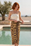 Savanna Gold Large Maxi Beach Pareo - Non-See-Through Shiny Fabric - 120X155 cm