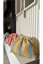 Handmade Straw Raffia Handbag Clutch (36X21Cm) Yellow Green - 4