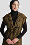 Jacquard Vest Suit Oil Green - 3