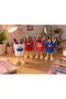Red Gosi 1 Piece Special Design Plastic Organizer with Feet and Compartments, Pen Holder, Makeup Box Organizer - 2
