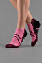 2-Piece Black/Fuchsia Unisex Seamless Flexible Lightweight Anatomical Booties Cycling Socks - Premium - 4