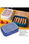 24 Eggs Containers ABS Egg Tray Storage Box 24 Cell Egg Holder with Clamshell Design Transparent Vie - 4