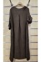 Italian Linen Dress with Large Button Detail - 5