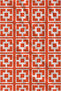 Orange White Retro Geometric Patterned 70X150 Beach Towel - Digital Printed Bath Towel - 2