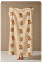 70X150 Beach Towel with Small Tiger Figure on White Background - Cotton Bath Towel - 4