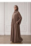 Front Zip Nida Abaya with Inside Belt & Pockets
