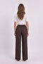 High Waisted Loose Fit Brown Trousers 0287 - 3