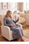 New Season Women's Smoked Long Sleeve Double Breasted Collar Special Design Maternity Nightgown with Breastfeeding Feature - 5