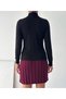 Women's High Waist Pleated Women's Knitwear Mini Skirt Standard Sml Compatible Length 50 cm - 4