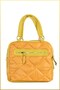 Saly Women's Quilted Parachute Fabric Hand and Shoulder Bag - Yellow - 4