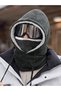 Unisex balaclava royal blue hood neck warmer ski/cycling/hiking. - 4