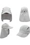 Detachable neck protection sun hat, multi-functional summer UV breathable and quick-drying, size S - 2