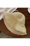 Straw hats with lace ribbons, wide-brimmed women's beach fisherman's sun - 4
