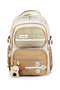 Premium Imported Waterproof Fabric Multi-Compartment School, Sports, Travel, Laptop Backpack Brown 11A