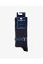 Men's Premium Seamless Summer Bamboo Herringbone Patterned Socks Navy Blue