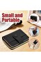 Women's PU RFID wallet chestnut multi-compartment coin clasp. - 4