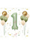 Rönesans Water Green Number Balloon Set Age-1