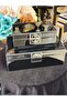 2-Piece Decorative Black Glass Box - 2