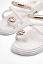 Y 07 Buckle Detailed Flip Flops - 3