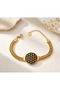 Wicker Flower of Life Steel Bracelet