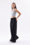 Relaxed Soft Draped Wide-Leg Pants - 2