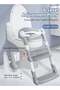 Baby Potty Seat With Ladder For Toilets Potty Training Seat For Baby With Handle Cushion,Splash Guard,Anti-Slip Pad,Kids Potty Chair Kids Potty Seat For Baby Kids 2 To 5 Years Boys Girls Gre - 2