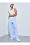 Blue Striped Wide Leg Pants