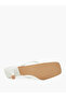 White Kitten Heel Thong Sandals - 6