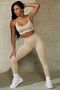 Bra, Cross-Cut Back, Seamless-Beige - 3