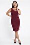 Women's Tulle Detailed Lined Plus Size Crepe Dress - 3