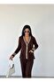 Women's Thick Stylish Striped Top and Bottom Set - 2