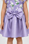 Girl's Floral Patterned Satin Special Occasion Double Set 7155 - 5