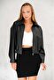 Yenile Season Women's Bomber Leather Jacket - 3
