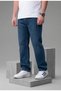Men's Navy Blue Baggy Cut 100% Cotton Wide Leg Jeans