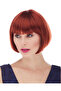 Red Color Straight Cut Lined Blunt Party Wig Bx40 - 2