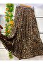 Patterned Three-Layered Gofre Skirt