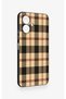 Tecno Spark Go 2 Compatible Cream Plaid Pattern Silicone Case - 3
