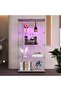 64.5'' Glass Display Cabinet in Clear with Lock and Lights, Lighted Curio Cabinet Collection Display Case, Floor Standing Showcase for Living Room Home Office - 6