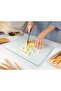 Glass Cutting Board 16"x12": Tempered Glass Kitchen Counter Protector - Durable- Scratch-Resistant, Heat-Proof - Clear Design - 8