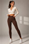 High Waist Firming and Lifting Brown Corset Leggings - 4