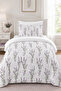 100% Cotton Satin Single Duvet Cover Set (Duvet Cover - Sheet and 2 Pillowcases) - 4