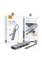 6-in-1 Type-C Hub Docking Station with 4K HDMI, 100W PD Charging, USB 3.0 & SD/TF Card Reader - Grey - 7