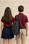 Burgundy Girls'/Boys' Polo Collar Short Sleeve School T-Shirt 24797 - 5