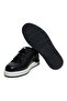 Black Color Lace-Up Genuine Leather Men's Shoes - 3