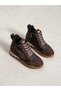 Carina Brown Fur Inside Hidden Heel Women's Sneakers Boots - 4