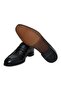 Black Color Laceless Genuine Leather Men's Shoes - 3
