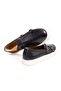 Black Color Laceless Genuine Leather Men's Shoes - 2