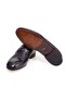 Black Color Laceless Genuine Leather Leather Sole Men's Shoes - 3