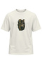 Unisex Black Wolf Göktürk Motif Printed T-Shirt – Special Design T-Shirt with Wolf Pattern and Ancient Turkish Symbol